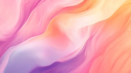 Poster - Soft Pastel Abstract Wave Backgrounds for Design