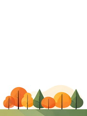 Wall Mural - Autumn background for poster