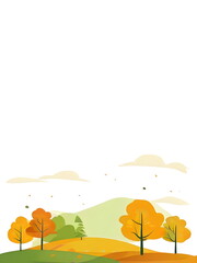 Wall Mural - Autumn background for poster