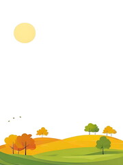 Wall Mural - Autumn background for poster
