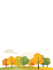 Wall Mural - Autumn background for poster