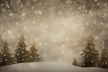 Canvas Print - Chirstmas outdoors winter nature.