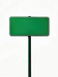 © Philipp - A horizontal green street sign isolated isolated against a bright white background, offering blank space for customization. Ideal for concepts like direction, signage, navigation, and wayfinding.