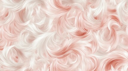 Canvas Print - A soft, swirling pattern of pink and white, resembling delicate feathers or fur.