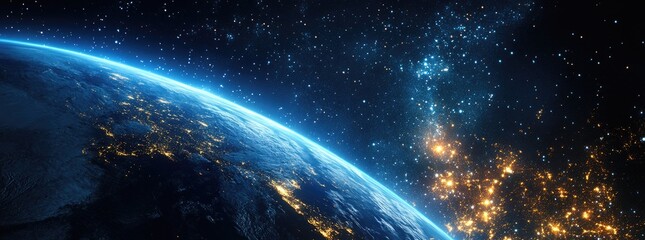 Wall Mural - space photography, planet earth.