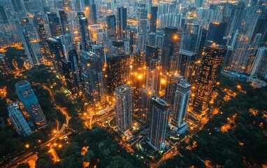 Poster - Overview of smart city technology, highlighting innovations in urban planning, IoT, and datadriven solutions for enhanced city living