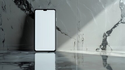 Wall Mural - Smartphone on Marble Surface