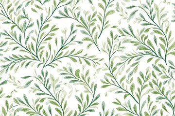 Poster - Pattern backgrounds branch green.