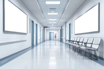 Canvas Print - Poster architecture corridor hospital.