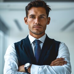 Aufkleber - A businessman wearing a professional uniform.