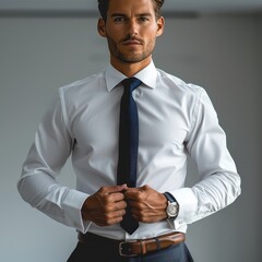 Aufkleber - A businessman wearing a professional uniform.