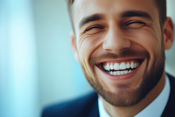 Portrait of a Young Business Leader Smiling in Office Space