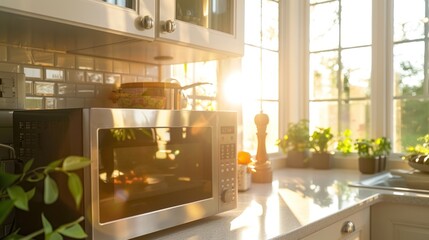 Canvas Print - Sunlight Streaming Through Kitchen Window