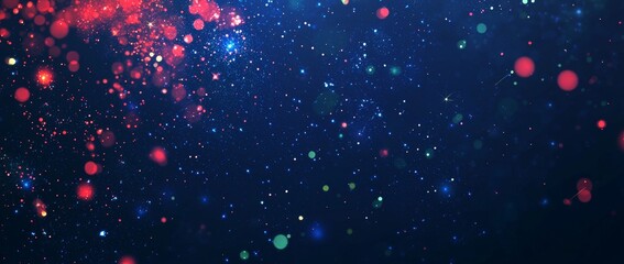 Aufkleber - Christmas background with snowflakes and stars in blue