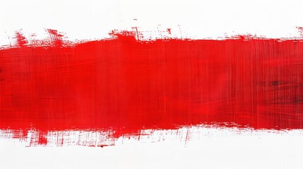 Wall Mural - Abstract Red Paint Stroke