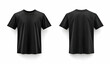 © Asih - Blank Black T-shirt Mockup - Front and Back View.
