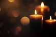 © HelgaQ - Serene candlelight with glowing bokeh: mood, relaxation, and ambiance in stock photography