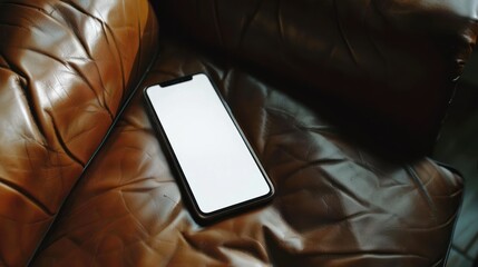 Poster - Smartphone on Leather Chair