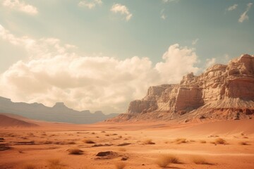 Poster - Desert landscape outdoors nature.