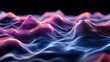 © Bundi - An abstract digital technology background with gradient dots and lines. Big data, stock, music hud. Blockchain and cryptocurrency technology.