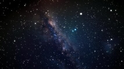 starry night sky against the background of outer space. night starry sky. travelling along milky way