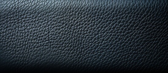 Closeup of Black Leather Texture