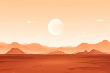 Canvas Print - space landscape outdoors desert.