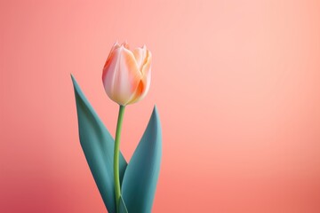 Canvas Print - Tulip blossom flower plant.