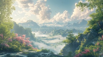 Canvas Print - Breathtaking Mountain Landscape