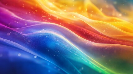 Sticker - Vibrant Rainbow Abstract