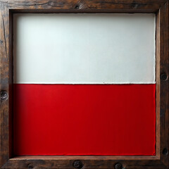 Canvas Print - Flag of Poland in a frame