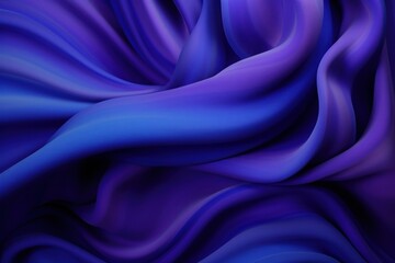 Wall Mural - Abstract sculpture blue smooth purple.