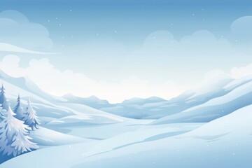 Sticker - Snow hillside winter landscape backgrounds outdoors nature.