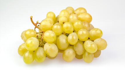 The Luscious Allure of Shine-Muscat Grapes: A Captivating Display of Japanese Perfection on a Pure W