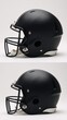 © Pixel Matrix - Black American Football Helmet Mock-Up with Multiple Views Generated