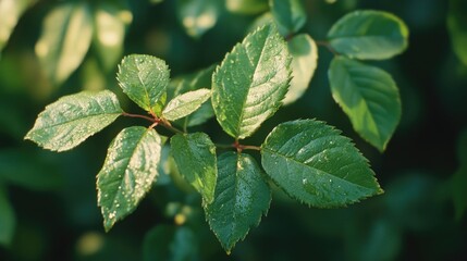 Sticker - Close-up of green leafed plant