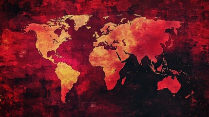 Wall Mural - world map abstract background