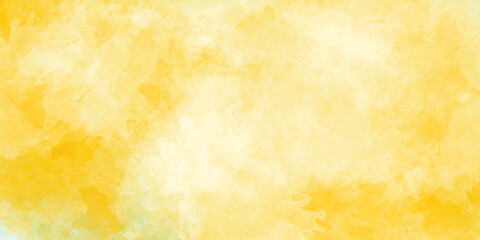 Poster - Yellow watercolor background for your design, Yellow watercolor vector art background for cards, flyer, poster, banner and cover design. 