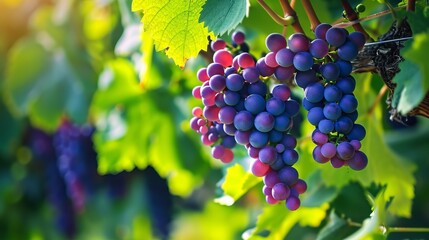 Gorgeous Backyard Grape Vine Scenery: Captivating Wallpaper and Background