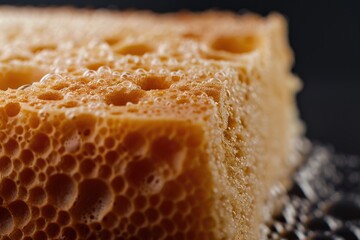 Piece of bread on a plate