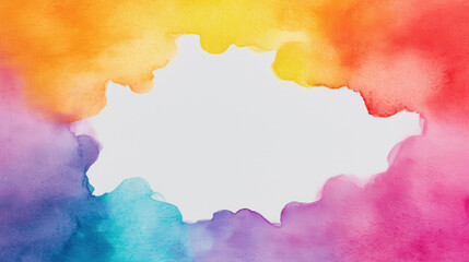 Wall Mural - colorful abstract watercolor splash, vibrant hues blending seamlessly, inviting creativity, open are