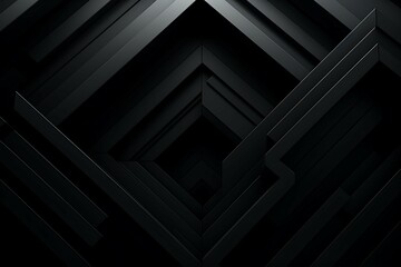 Poster - Abstract black 3d background