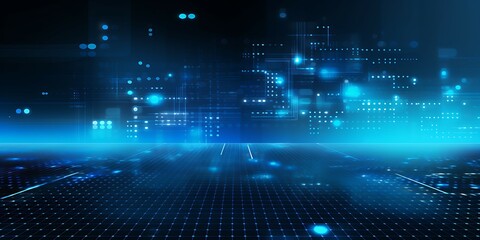Leinwandbilder - Abstract technological background. Elegant background for business tech presentations