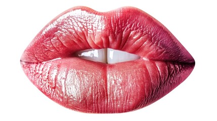 Close-up of lips with lipstick