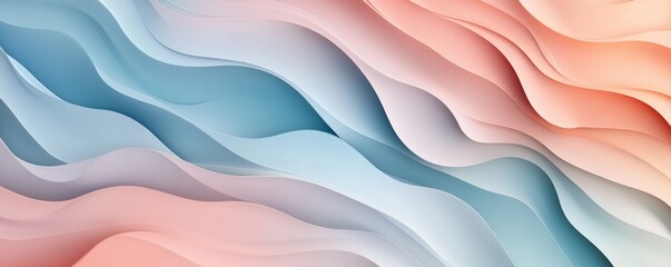 Wall Mural - Smooth and elegant gradient color waves forming an abstract background, perfect for websites, presentations, and digital art projects