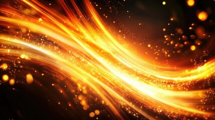 Wall Mural - warm glowing light streaks abstract background