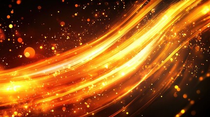 Wall Mural - warm glowing light streaks abstract background