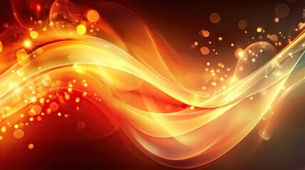 Wall Mural - warm glowing light streaks abstract background