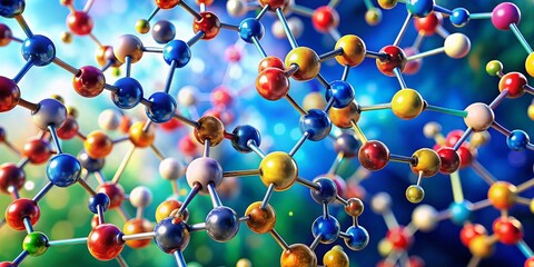 Detailed Glucose Compound Structure Illustration for Educational and Scientific Use in Chemistry and Biochemistry