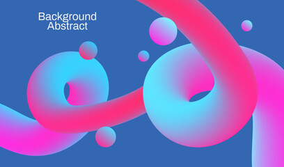 Dynamic abstract strokes with different colors and gradient effect. Abstract background with abstract fluid 3d curve line.
